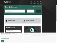 Tablet Screenshot of boligejer.dk